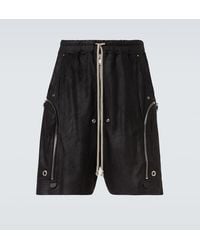 Rick Owens - Bauhaus Bela Leather Shorts - Lyst