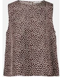 Asceno - Sofia Silk Twill Top - Lyst