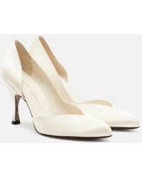 Herbert Levine - Not Half Bad Embellished Satin Pumps - Lyst