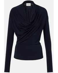TOVE - Fina Draped Jersey Top - Lyst