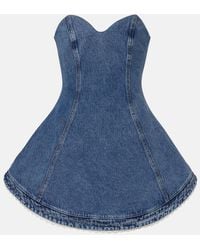 Magda Butrym - Denim Bustier Dress - Lyst