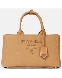 Prada - Jardiniere Medium Canvas Tote Bag - Lyst
