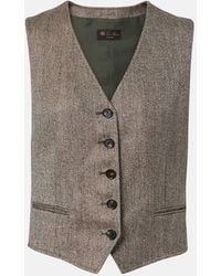 Loro Piana - Teodoro Chevron Linen Vest - Lyst