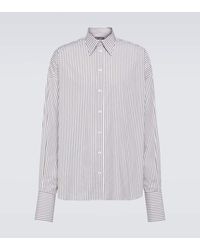 Dolce & Gabbana - Striped Cotton Poplin Shirt - Lyst