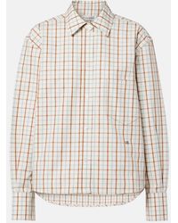 Victoria Beckham - Ellis Checked Cotton Shirt - Lyst
