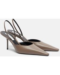 Victoria Beckham - Sloan Leather Slingback Pumps - Lyst