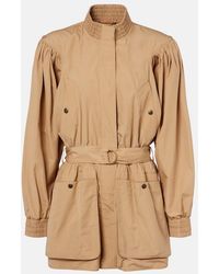 Chloé - Cotton Poplin Trench Coat - Lyst