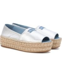 prada peep toe espadrilles