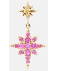 Roxanne First - Sunset Star 14kt Gold Single Earring With Sapphires - Lyst