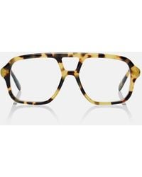 Loewe - Slim Aviator Glasses - Lyst