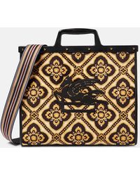 Etro - Love Trotter Medium Embroidered Tote Bag - Lyst