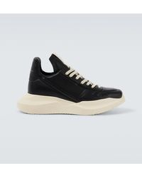 Rick Owens - Geth Runner Leather Sneakers - Lyst