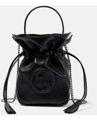 Gucci - Blondie Mini Leather Bucket Bag - Lyst