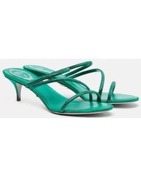 Rene Caovilla - Crystal-Embellished Sandals - Lyst