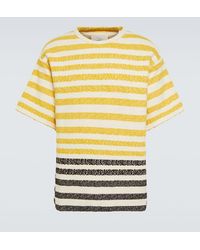 Jil Sander - T-shirt in cotone a righe - Lyst