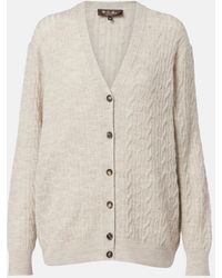 Loro Piana - Walnut Wool, Cashmere, And Silk Cardigan - Lyst