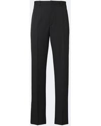Bottega Veneta - Wool Grain De Poudre Straight Pants - Lyst