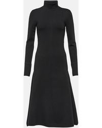 JOSEPH - Turtleneck Silk-Blend Midi Dress - Lyst