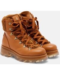 Bogner - Schnuerstiefel Swansea Aus Leder Mit Shearling - Lyst
