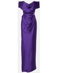 Vivienne Westwood - Off-shoulder Bustier Satin Gown - Lyst