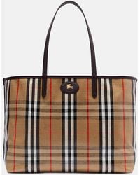Burberry - Highlands Medium Jacquard Tote Bag - Lyst