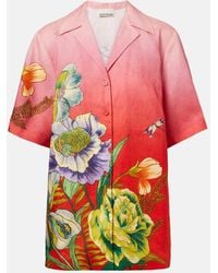 ALÉMAIS - Chemise Inez En Lin A Fleurs - Lyst