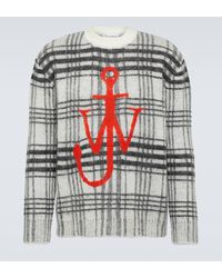 JW Anderson - Logo Checked Sweater - Lyst