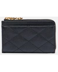 Saint Laurent - Cassandre Bijou Quilted Leather Card Case - Lyst