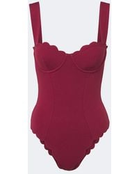 Marysia Swim - La Roche Scalloped Swimsuit - Lyst