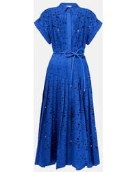 Rebecca Vallance - Floral Cotton Lace Shirt Dress - Lyst