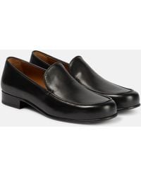 The Row - Flynn Leather Loafers - Lyst