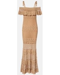 Anna Kosturova - Marianne Crochet Cotton Maxi Dress - Lyst
