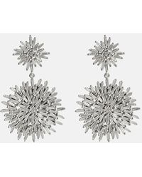 Suzanne Kalan - Pendientes Fireworks De Oro Blanco De 18 Ct Con Diamantes - Lyst