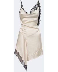 Isabel Marant - Anazia Lace-Trimmed Silk-Blend Minidress - Lyst