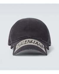 Balenciaga - Masking Tape Cotton Drill Baseball Cap - Lyst