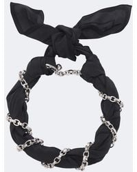 TOTEME - Chain-Detail Silk Scarf - Lyst