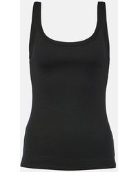 Dolce & Gabbana - Ribbed-knit Cotton Tank Top - Lyst