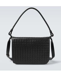 Bottega Veneta - Sac A Bandouliere Swing En Cuir Intrecciato - Lyst