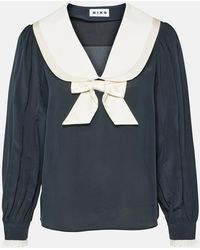 RIXO London - Eimer Silk Blouse - Lyst