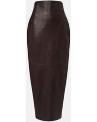 Rick Owens - Leather Pencil Skirt - Lyst