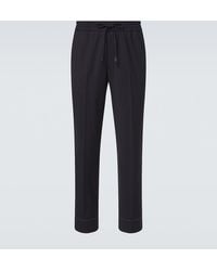Brioni - Asolo Wool Straight Pants - Lyst