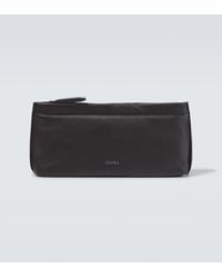 ZEGNA - Secondskin Leather Toiletry Bag - Lyst