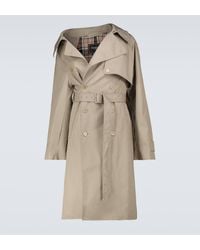 Balenciaga - Trench-coat asymetrique - Lyst