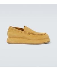 Jacquemus - Plateau-Loafers Les Mocassins Bricciola Aus Veloursleder - Lyst