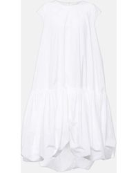 The Row - Tadao Cotton Poplin Midi Dress - Lyst