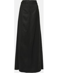 Victoria Beckham - Wool-blend Maxi Skirt - Lyst