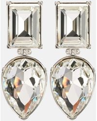 McQueen - Crystal-Embellished Earrings - Lyst