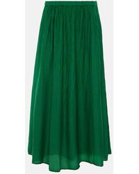 Velvet - Mariela Cotton And Silk Maxi Skirt - Lyst
