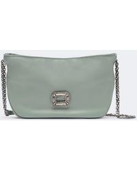 Roger Vivier - Pilgrim Micro Leather Crossbody Bag - Lyst