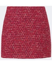 Valentino - Tweed Miniskirt - Lyst